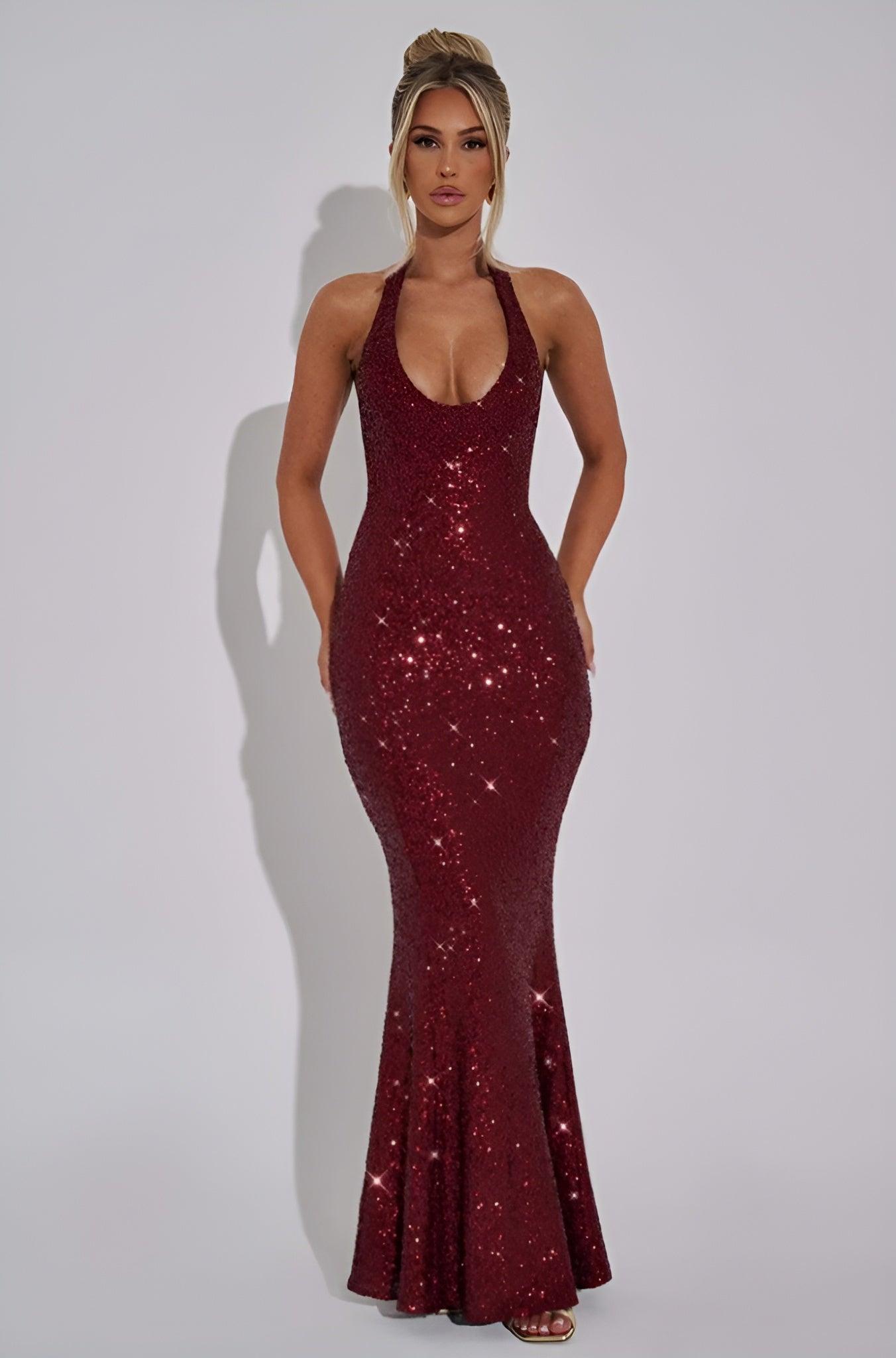 Luxury Sequin Maxi Dress